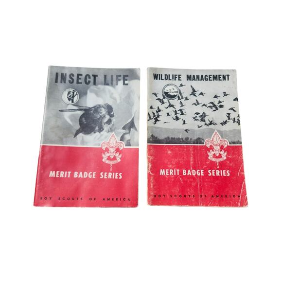 Vintage 1957 & 1959 Boy Scouts of America Merit Badge Booklets BSA Americana - Picture 1 of 8